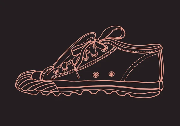 Vector de color patrón de zapatos de gimnasio conjunto — Archivo Imágenes Vectoriales