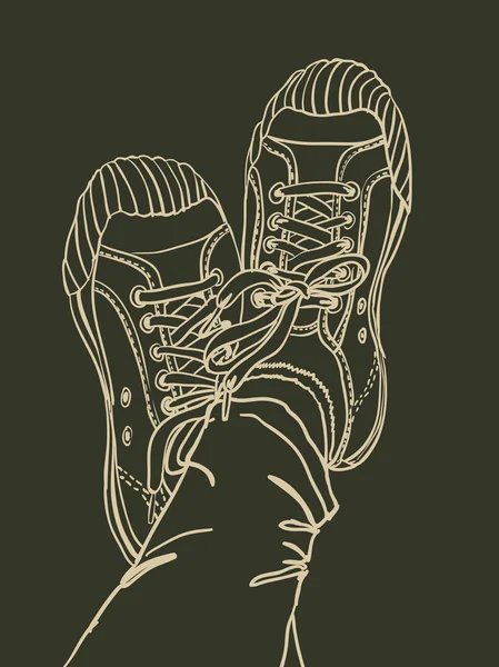 Zapatos de gimnasio de patrón vectorial — Vector de stock