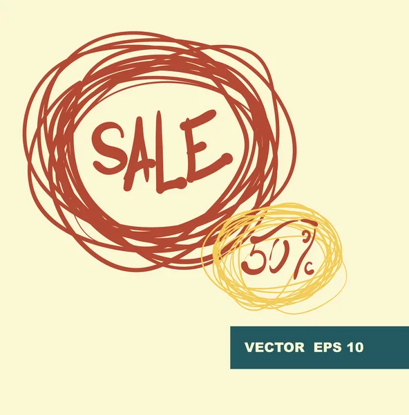 50 percent sale — Stock Vector