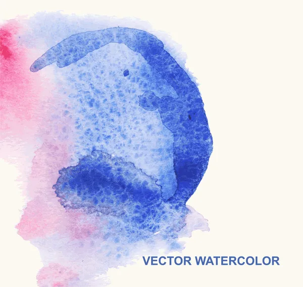 Vector watercolor stains, background, design element, pattern. — Stock Vector