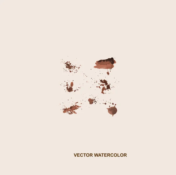 Vector manchas de acuarela, fondo, elemento de diseño, patrón . — Vector de stock