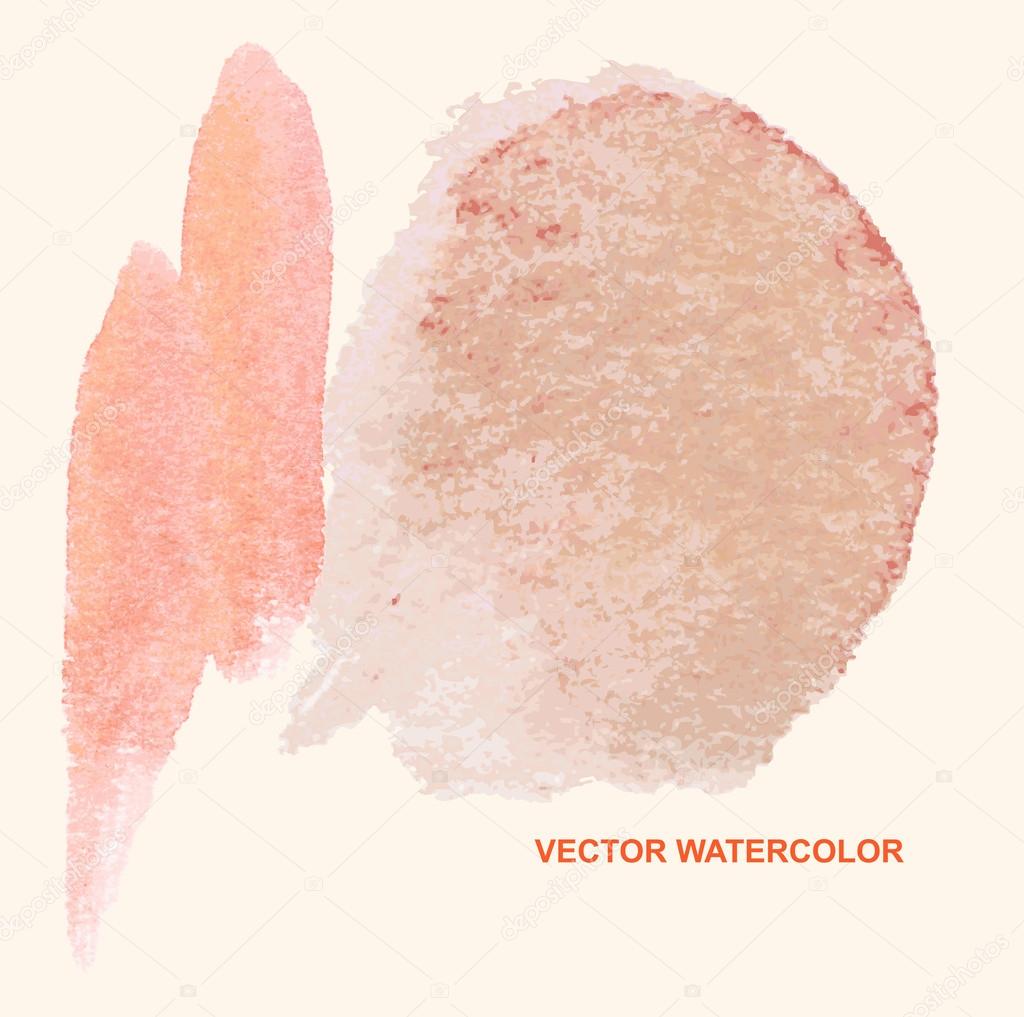 Vector watercolor stains, background, design element, pattern.