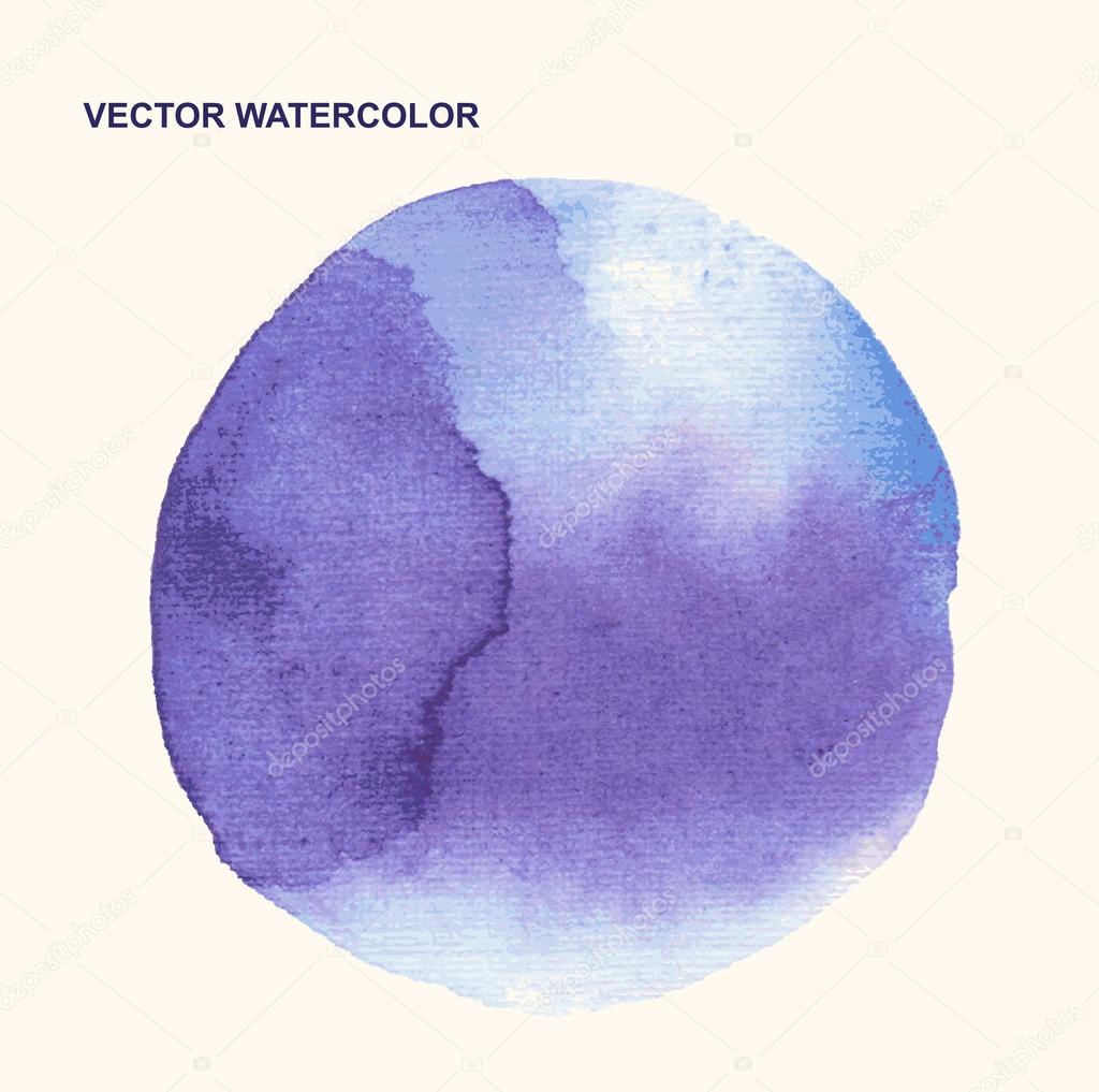 Vector watercolor stains, background, design element, pattern.