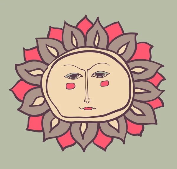 Face solaire — Image vectorielle