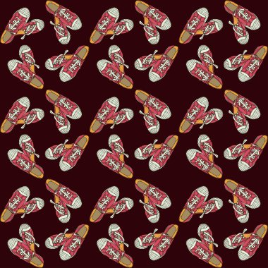 renkli desen spor ayakkabı arka plan vektör. vektör çizim