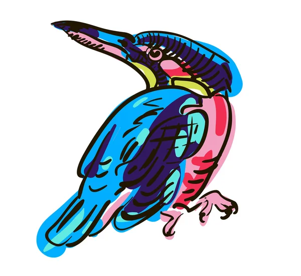 Rysunek wektorowy ptaka — Wektor stockowy
