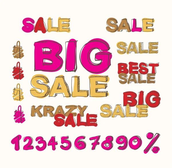 Big sale vector background — Stock Vector