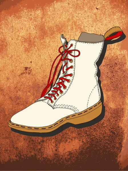 Vektör çizim ile bir dantel Ayakkabı — Stok Vektör