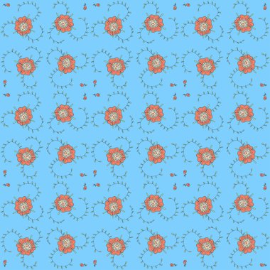 Vektör çiçek arkaplanı, desen