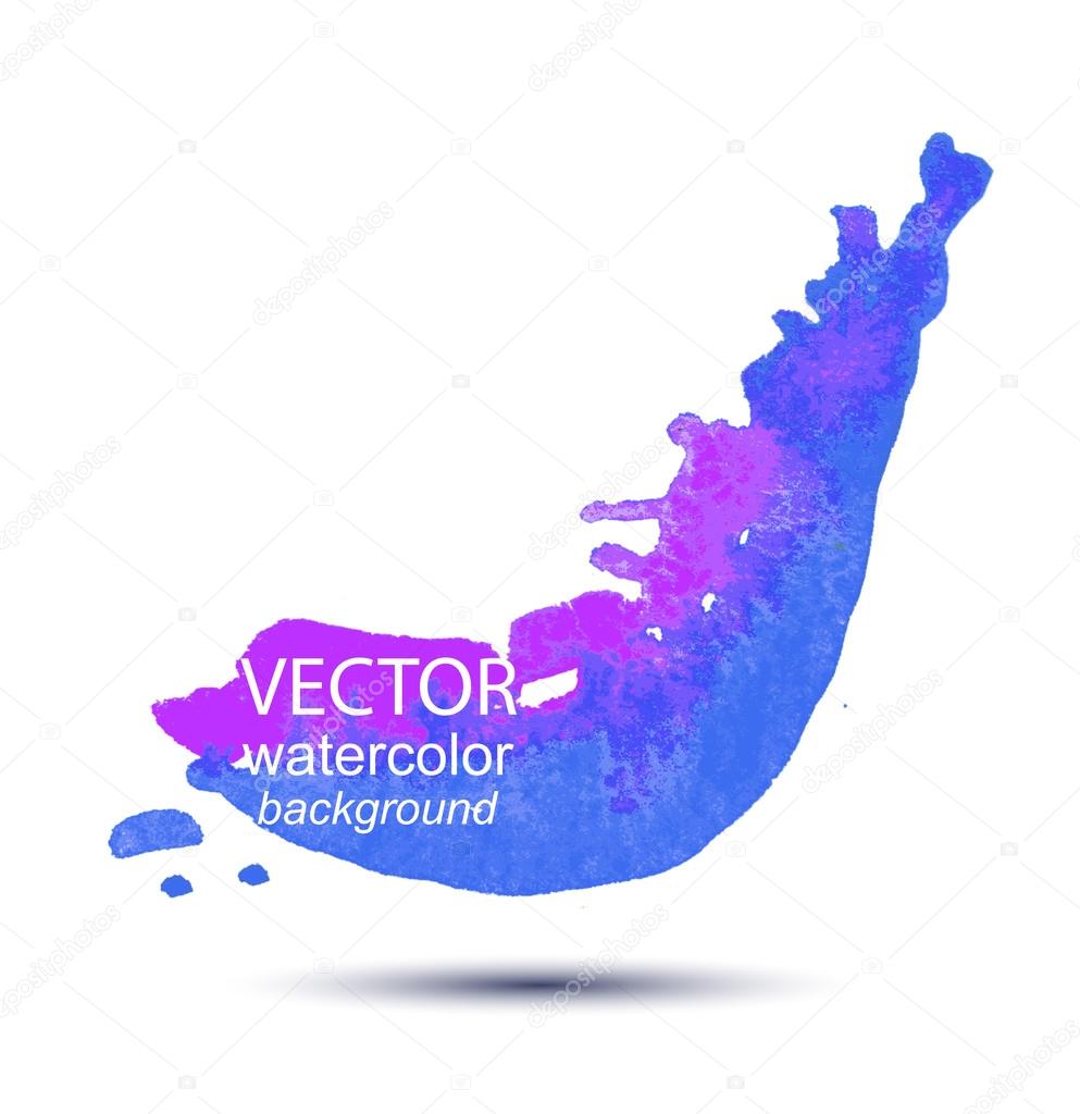 Vector watercolor stains