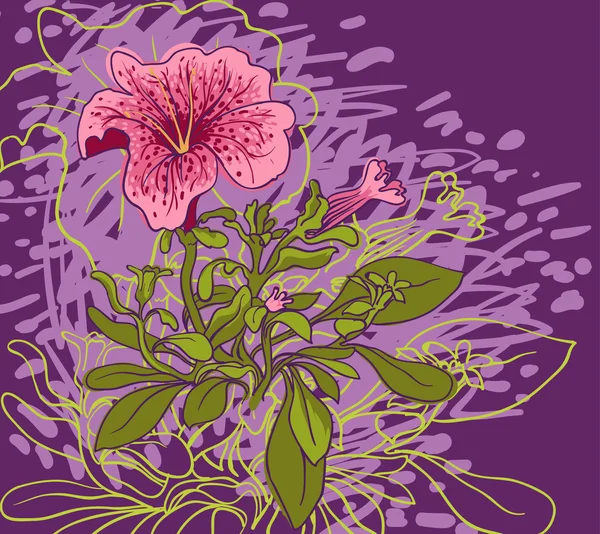 Çiçek Dikişsiz desen arka plan — Stok Vektör