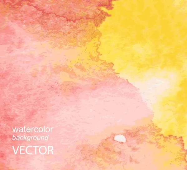Абстрактный акварельный фон раскрашенный красным цветом — стоковый вектор