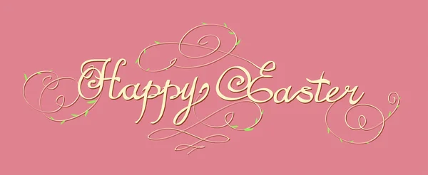 Happy Easter hand lettering — Stock Vector