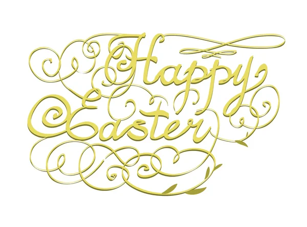 Tarjeta de felicitación feliz Pascua — Vector de stock