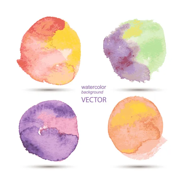 Watercolor background set — Stock Vector