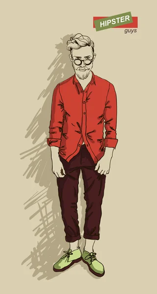 hipster gözlüklü