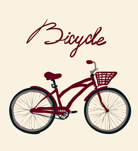 Vintage bicicletta . — Vettoriale Stock