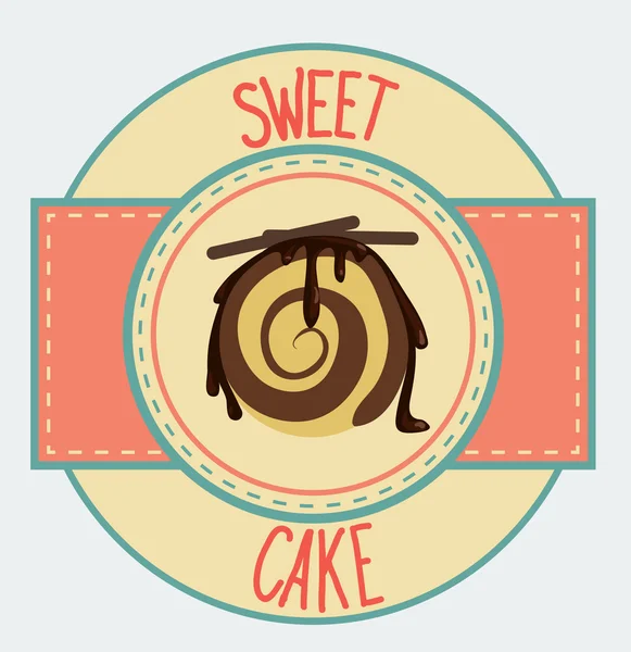 Süßkuchenkarte — Stockvektor