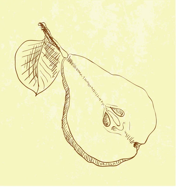 Ilustración de pera — Vector de stock