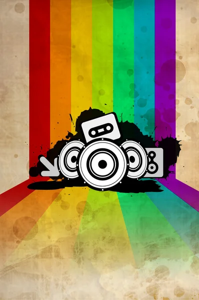 afiş arka plan - 80 lerde disko tarzı.