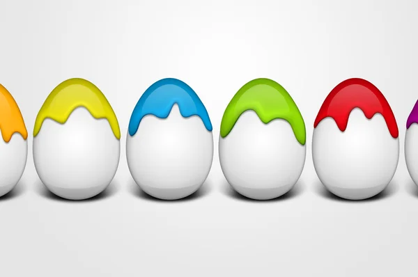 Mutlu Paskalya yumurtaları — Stok fotoğraf