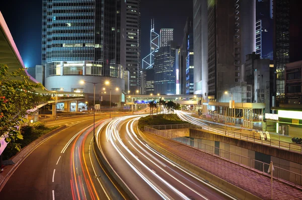 Hongkong Finans Merkezi gece