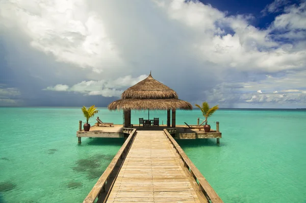 Maldivian strand – stockfoto