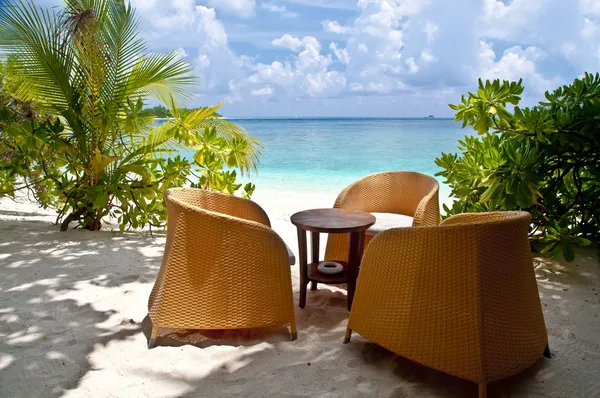 Beach bar at a luxury resort — Stock Photo, Image