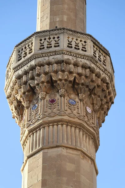 Padrões Nos Minaretes Das Mesquitas Turcas — Fotografia de Stock