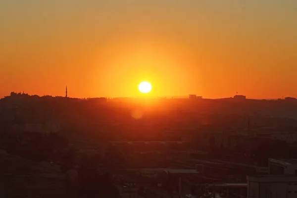 Солнце Восходит Над Городом Газиантеп — стоковое фото