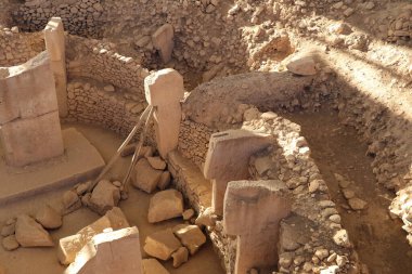 Serginin altında yer alan antik tapınak kompleksi Gbeklitepe sergisi.