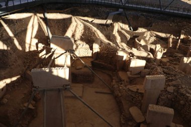 Serginin altında yer alan antik tapınak kompleksi Gbeklitepe sergisi.