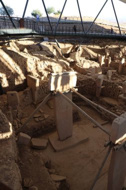 Serginin altında yer alan antik tapınak kompleksi Gbeklitepe sergisi.