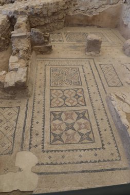 Zeugma antik şehrinin sulak olmayan bir parçası. Türkiye 'de kurulmuş.