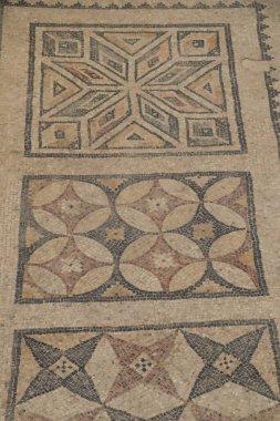 Zeugma antik şehrinin sulak olmayan bir parçası. Türkiye 'de kurulmuş.