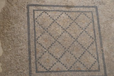 Zeugma antik şehrinin sulak olmayan bir parçası. Türkiye 'de kurulmuş.