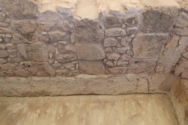 Zeugma antik şehrinin sulak olmayan bir parçası. Türkiye 'de kurulmuş.