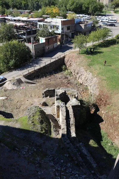 Αρχαίο Φρούριο Στην Τουρκική Πόλη Ντιγιαρμπακίρ — Φωτογραφία Αρχείου