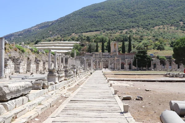 Antike Stadt Des Ephesus Der Türkei — Stockfoto