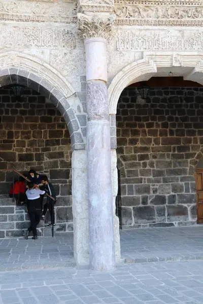 Türkiye Nin Diyarbakır Kentindeki Büyük Cami Ulu Camisi Yüzyılda Eski — Stok fotoğraf