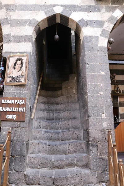 Building Old Caravanserai Turkish City Diyarbakir — Stock Photo, Image