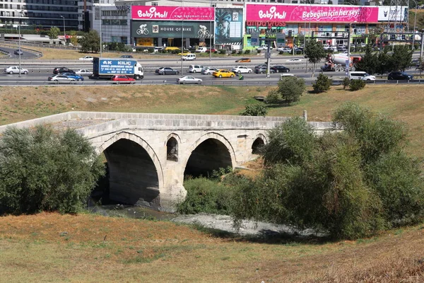 Stone Bridge Histórico Puente Haramidere Estambul —  Fotos de Stock