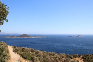 Türkiye 'de dağlar, Akdeniz ve Kaputas Sahili.