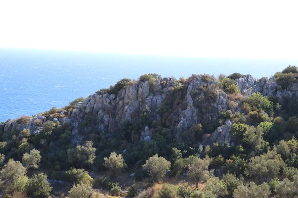 Montanhas Mar Mediterrâneo Praia Kaputas Turquia — Fotografia de Stock