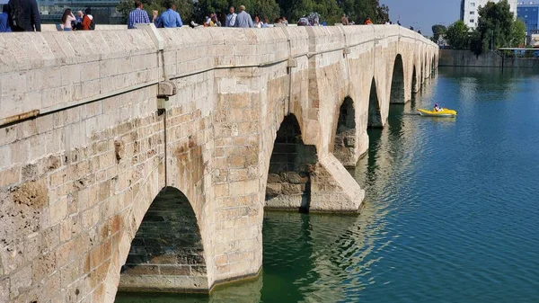 Stone Roman Bridge Turkish City Adana — Stock Photo, Image