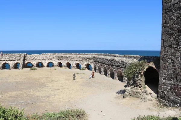 Den Antika Fästningen Rumeli Feneri Stranden Bosporen Turkiet — Stockfoto