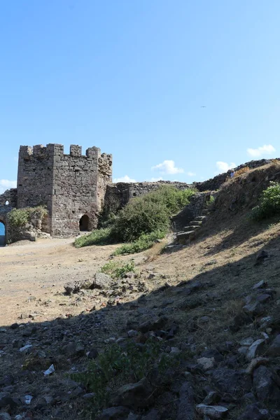 Antica Fortezza Rumeli Feneri Sulle Rive Del Bosforo Turchia — Foto Stock