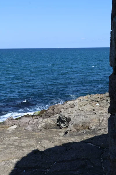 Den Antika Fästningen Rumeli Feneri Stranden Bosporen Turkiet — Stockfoto