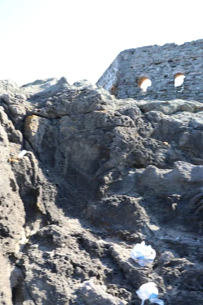 Древняя Крепость Румели Фенери Берегу Босфора Турции — стоковое фото