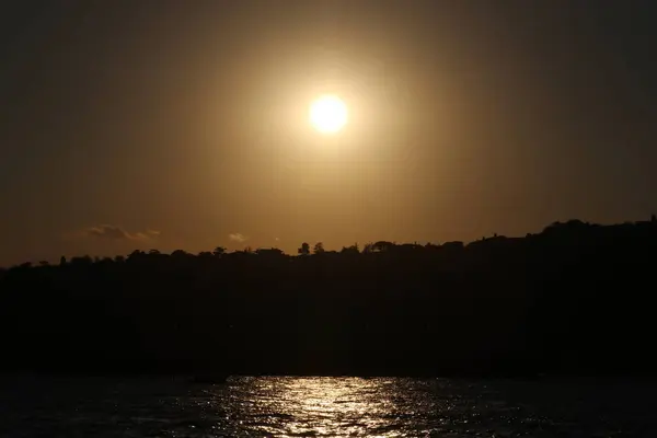 Atardecer Fotos Tomadas Diferentes Momentos Diferentes Lugares — Foto de Stock